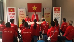 Bộ trưởng Nguyễn Văn Hùng thăm đoàn thể thao Việt Nam